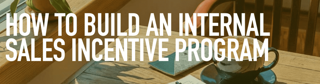 image with text: "how to build an internal sales incentive program"