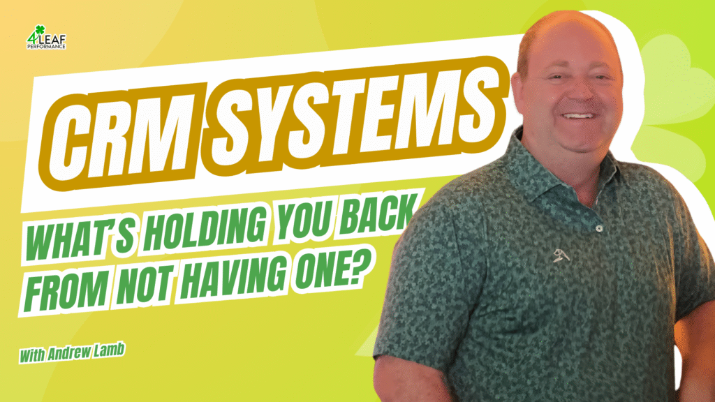 Image with text: "crm systems: what's holding you back from not having one?"