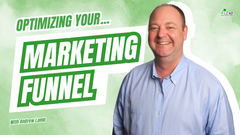 image with text: "optimizing your marketing funnel"
