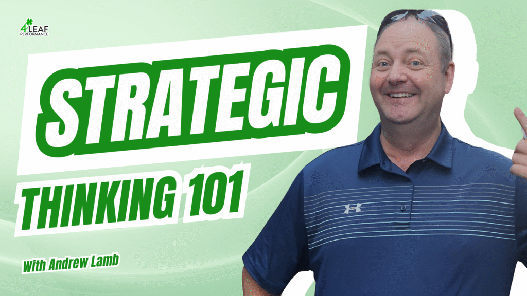 image with text: "strategic thinking 101"