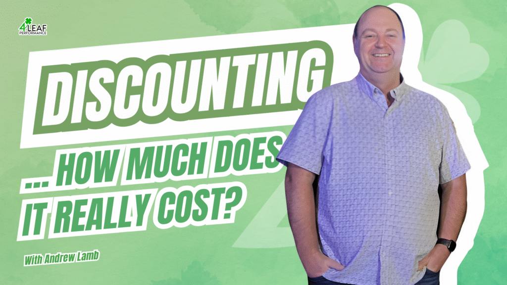 image with text: "discounting...how much does it really cost?"