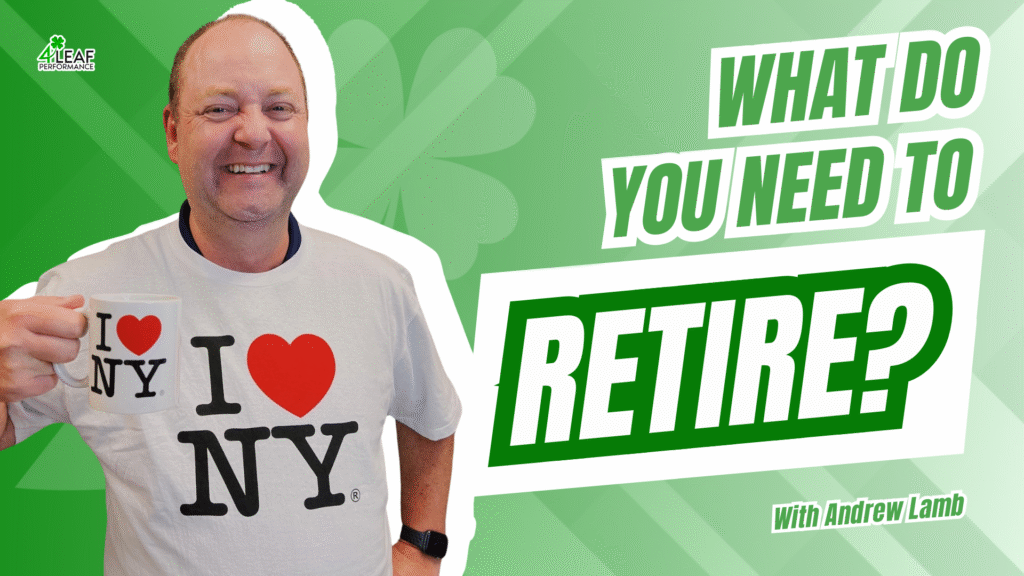 image with text: "what do you need to retire?"