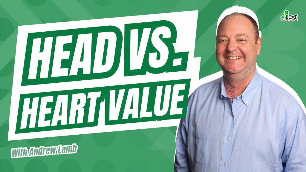 image with text: "head value vs heart value"