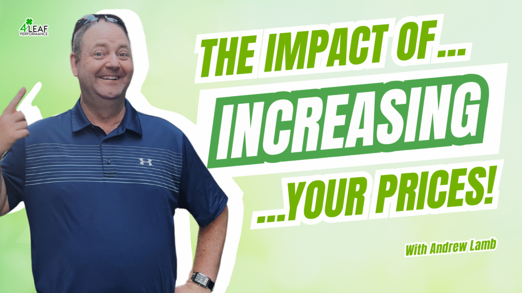 image with text: "the impact of increasing your prices"