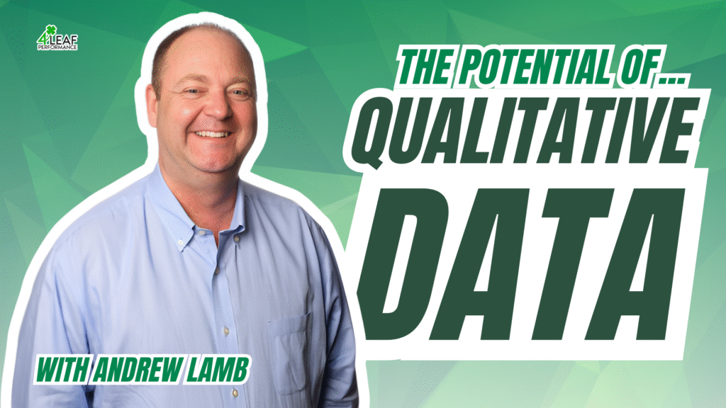 image with text: "the potential of qualitative data"
