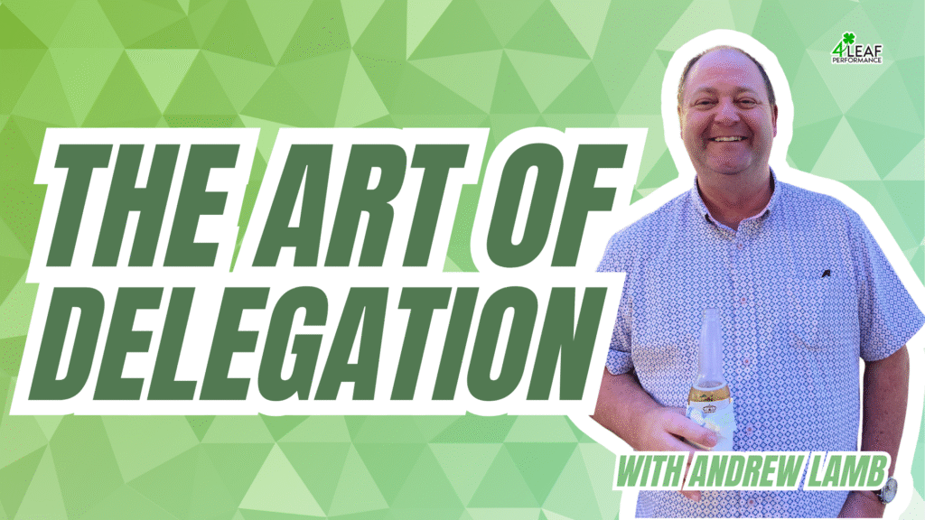 image with text: "the art of delegation"