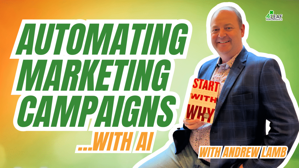 image with text: "automating marketing campaigns with AI"