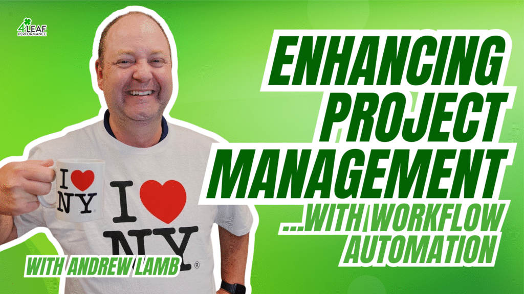image with text: "enhancing project management with workflow automation"