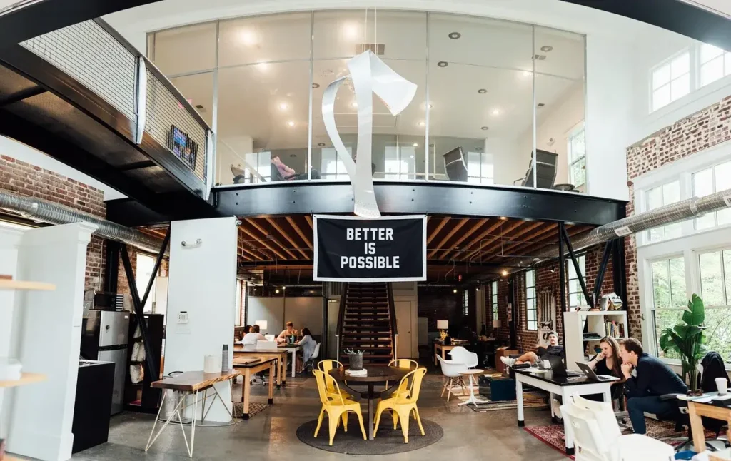 a modern workspace balancing retention strategies