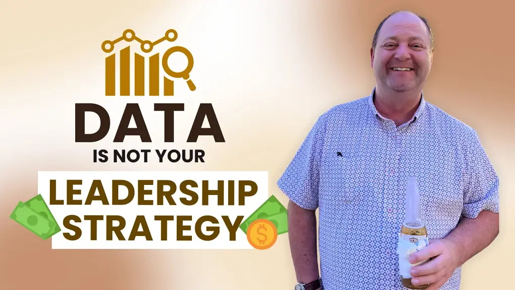 image with text: "data is not your leadership strategy"