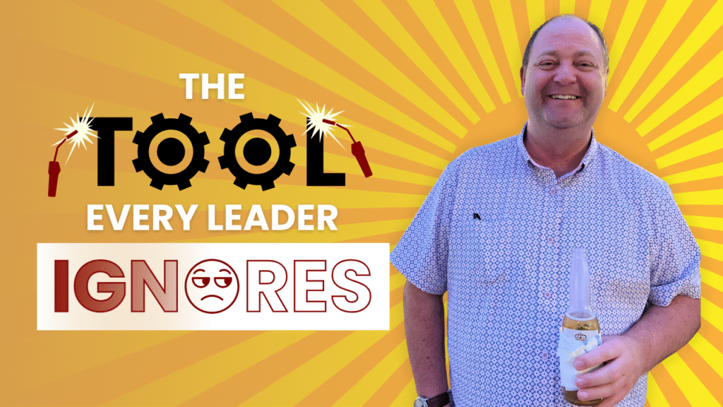 image with text "the tool every leader ignores"